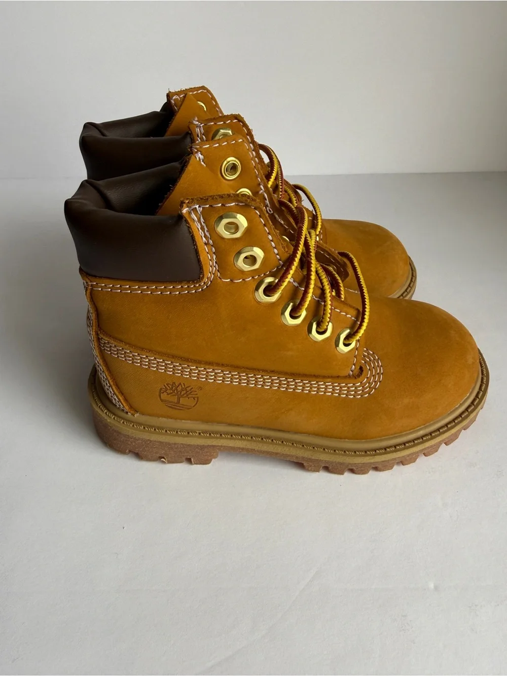 Timberland Kids Tan/Nubuck Lace-Up Ankle Boots